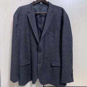Kenneth Cole Awearness Men's 54R Slim Fit Gray Wool Blend 2-Button Blazer Jacket